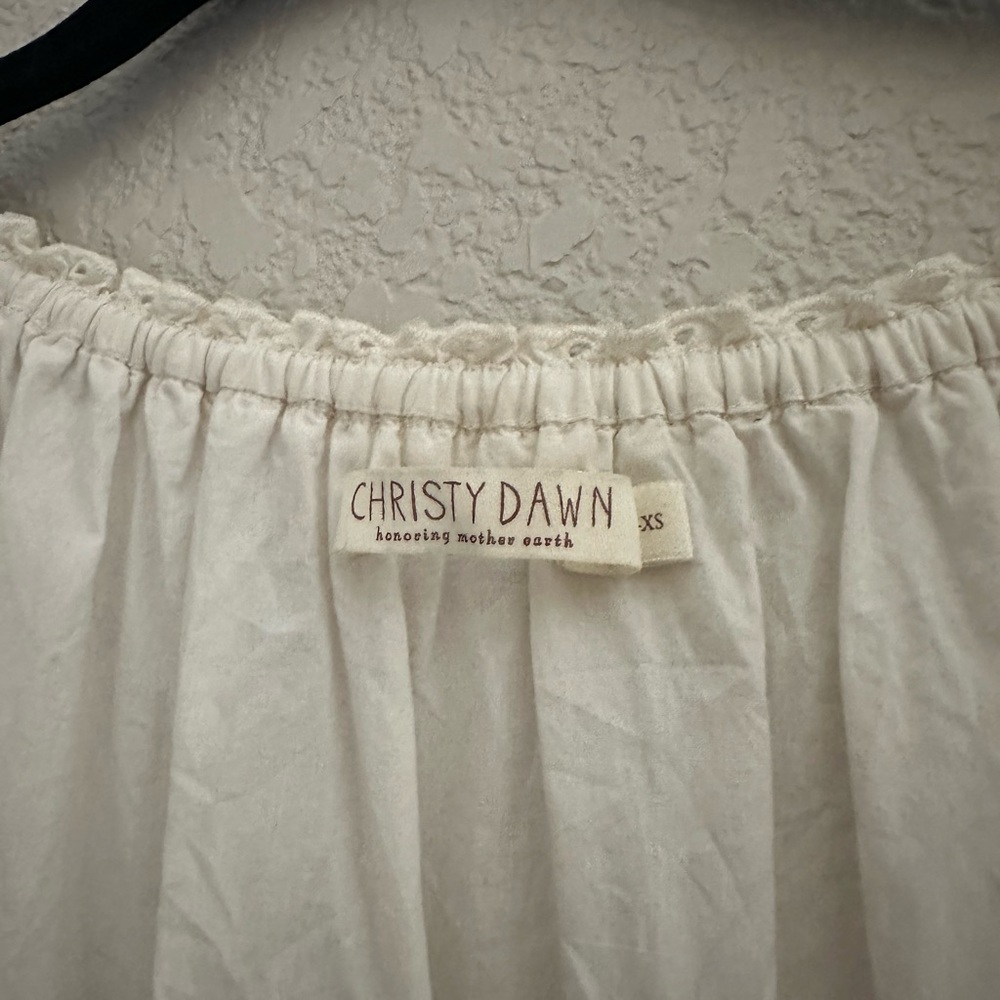 Christy Dawn Ivory White Eyelet Maxi Dress - Picture 4 of 7